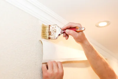 Pose de papier peint à Gertwiller — revêtements muraux et toiles de verre